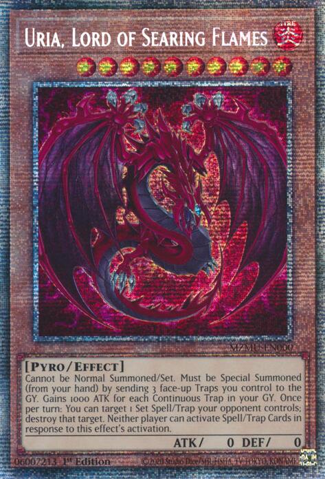 Uria, Lord of Searing Flames (Starlight Rare) [MZMU-EN000] Starlight Rare | Good Games Morley