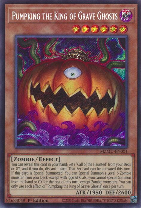 Pumpking the King of Grave Ghosts [MZMU-EN001] Secret Rare | Good Games Morley