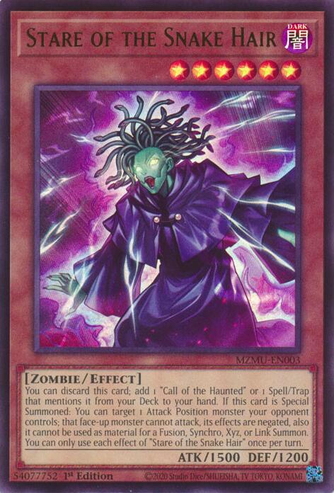 Stare of the Snake Hair [MZMU-EN003] Ultra Rare | Good Games Morley