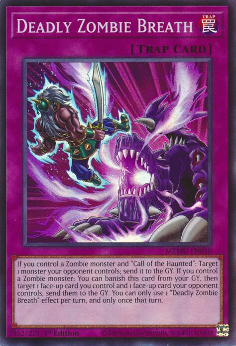 Deadly Zombie Breath [MZMU-EN010] Super Rare | Good Games Morley