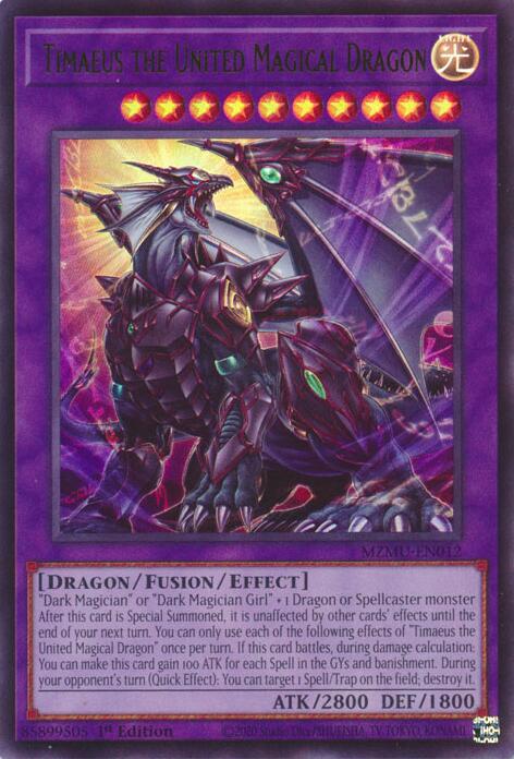 Timaeus the United Magical Dragon [MZMU-EN012] Ultra Rare | Good Games Morley