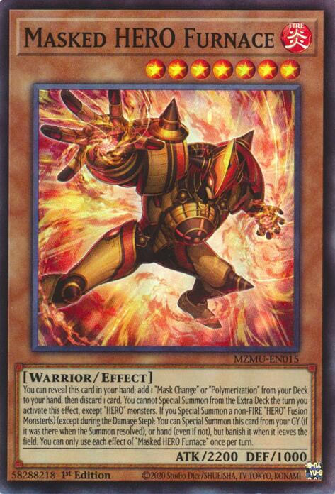 Masked HERO Furnace [MZMU-EN015] Super Rare | Good Games Morley