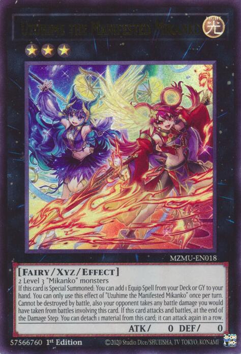 Uzuhime the Manifested Mikanko [MZMU-EN018] Ultra Rare | Good Games Morley