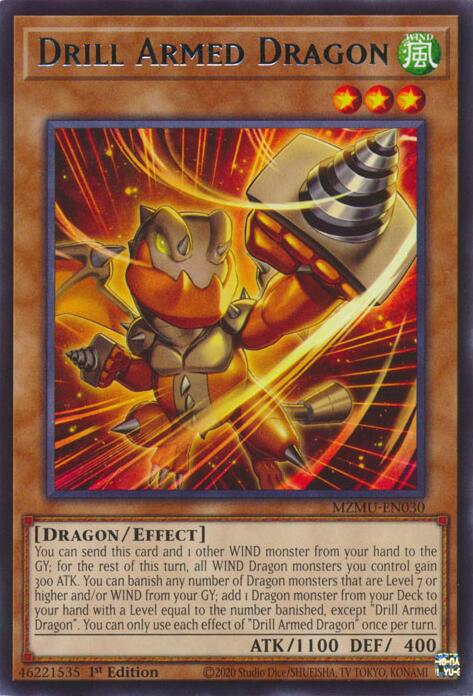 Drill Armed Dragon [MZMU-EN030] Rare | Good Games Morley
