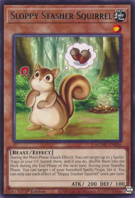 Sloppy Stasher Squirrel [MZMU-EN036] Rare | Good Games Morley