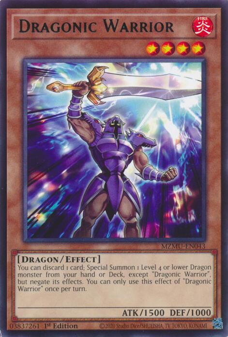 Dragonic Warrior [MZMU-EN043] Rare | Good Games Morley