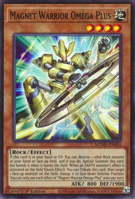 Magnet Warrior Omega Plus [MZMU-EN054] Super Rare | Good Games Morley
