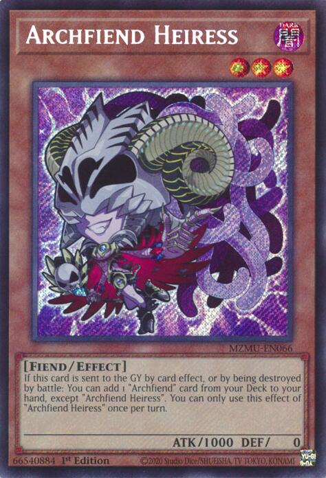 Archfiend Heiress [MZMU-EN066] Secret Rare | Good Games Morley