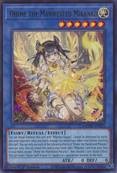 Ohime the Manifested Mikanko [MZMU-EN073] Ultra Rare | Good Games Morley