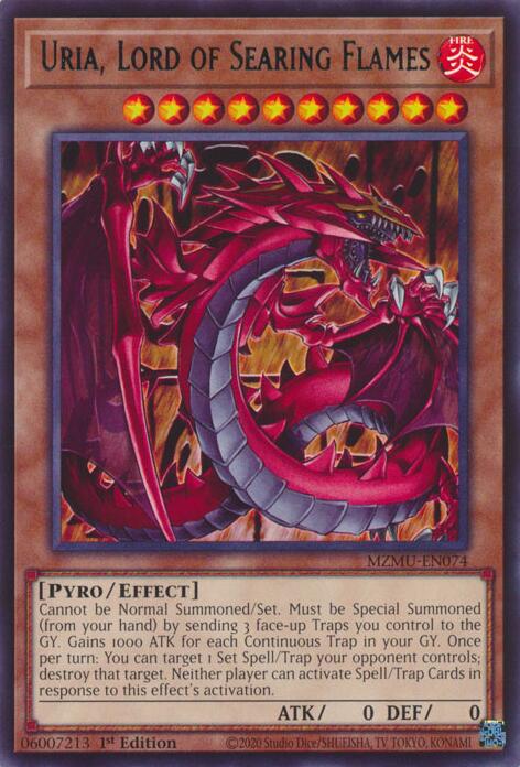 Uria, Lord of Searing Flames [MZMU-EN074] Rare | Good Games Morley