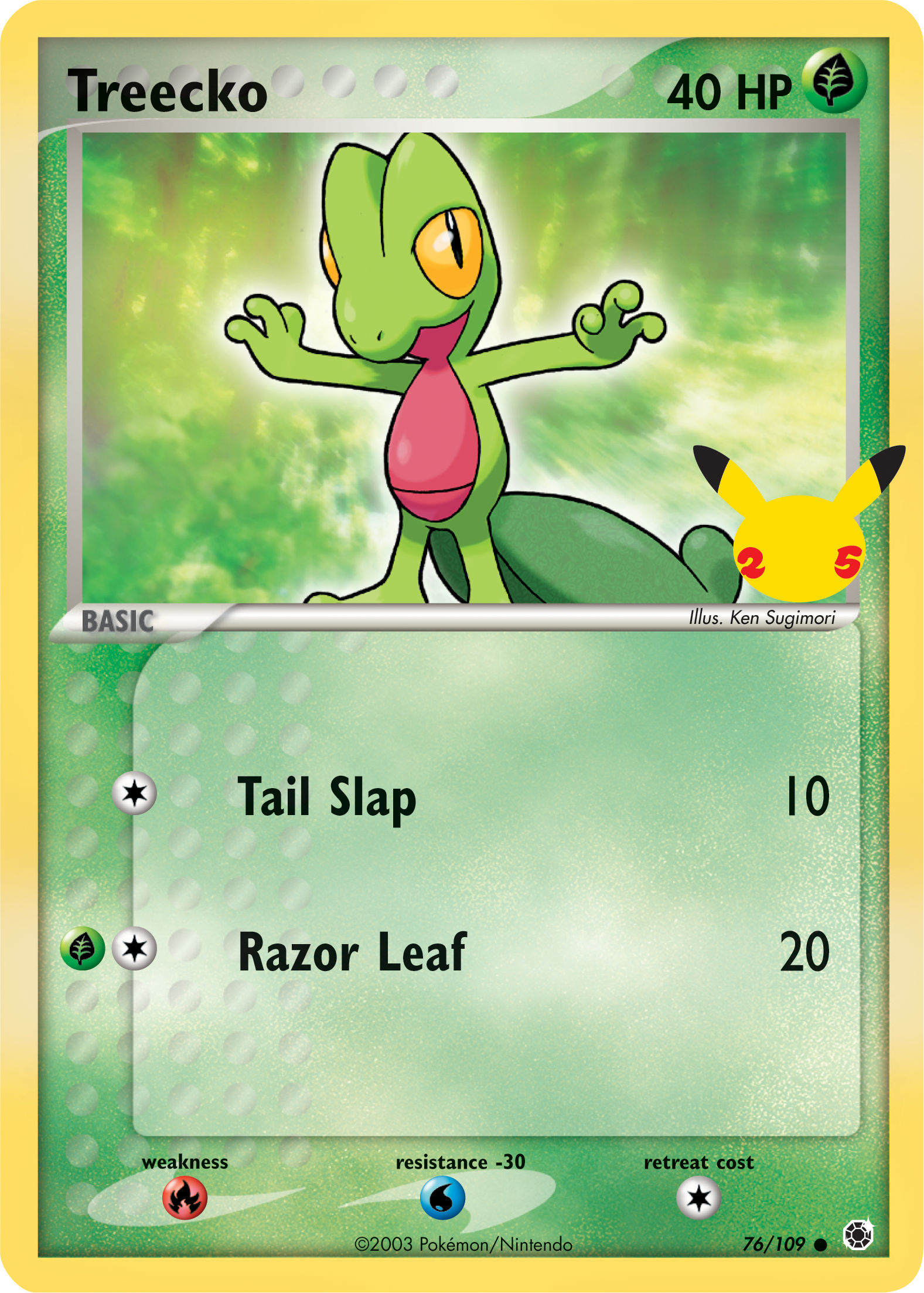 Treecko (76/109) (Jumbo Card) [First Partner Pack] | Good Games Morley