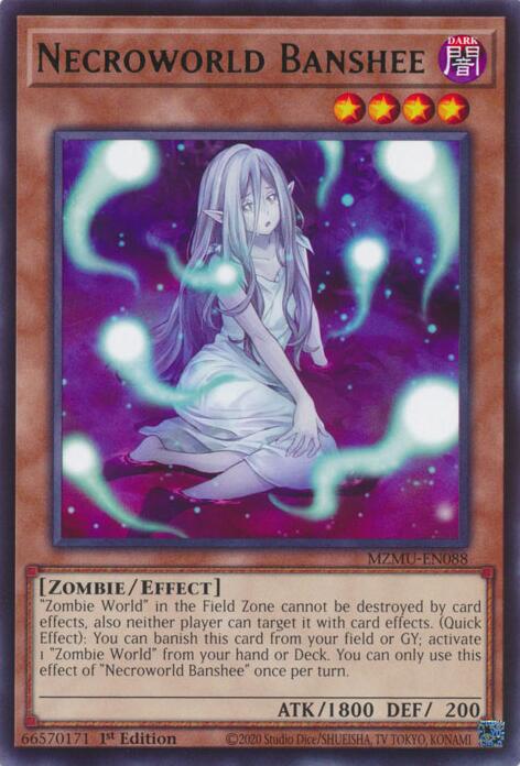 Necroworld Banshee [MZMU-EN088] Rare | Good Games Morley
