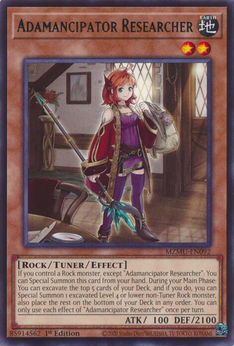 Adamancipator Researcher [MZMU-EN092] Rare | Good Games Morley