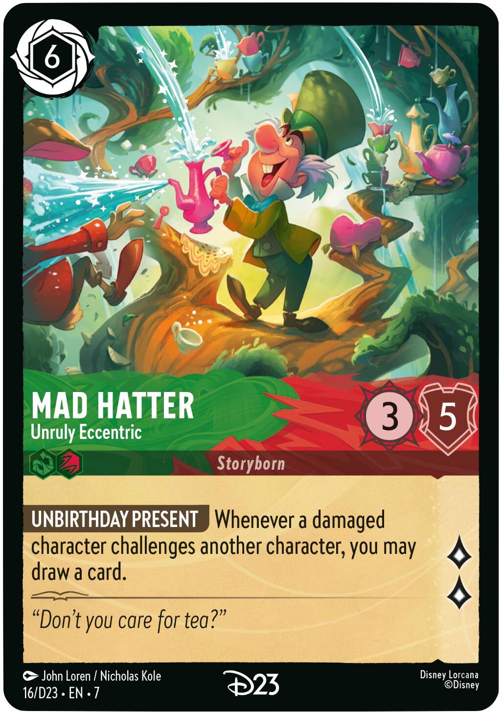 Mad Hatter - Unruly Eccentric (16) [D23 Promos] | Good Games Morley