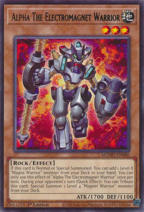 Alpha The Electromagnet Warrior [MZMU-EN080] Rare | Good Games Morley