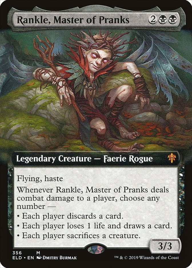 Rankle, Master of Pranks (Extended Art) [Throne of Eldraine] | Good Games Morley