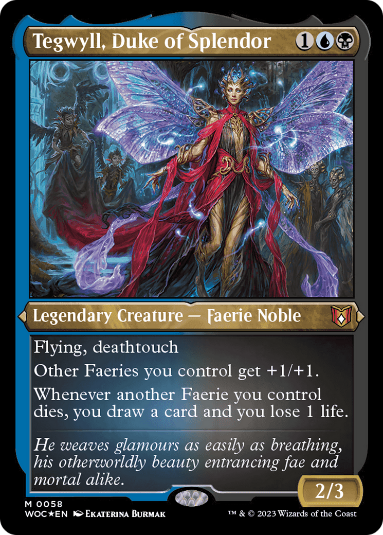 Tegwyll, Duke of Splendor (Display Commander) [Wilds of Eldraine Commander] | Good Games Morley