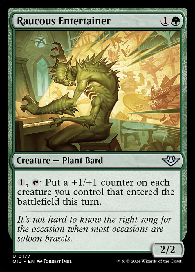 Raucous Entertainer 177/286 (Outlaws of Thunder Junction)  - Foil | Good Games Morley