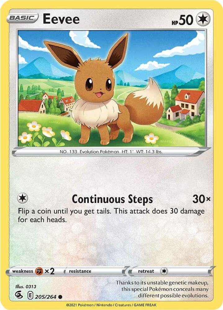 Eevee 205/264 (SWSH08: Fusion Strike)  | Good Games Morley