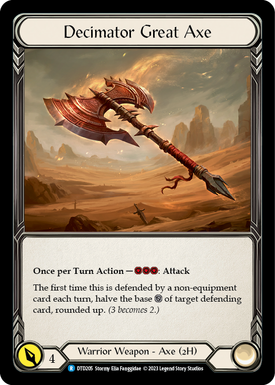 Decimator Great Axe [DTD205] (Dusk Till Dawn)  Cold Foil | Good Games Morley