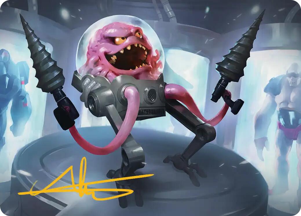 Krang, Master Mind Art Card (4/54) (Gold-Stamped Signature) [Teenage Mutant Ninja Turtles Art Series] | Good Games Morley