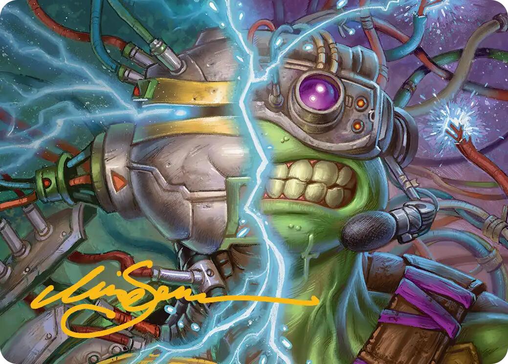 Mind Transfer Protocol Art Card (Gold-Stamped Signature) [Teenage Mutant Ninja Turtles Art Series] | Good Games Morley