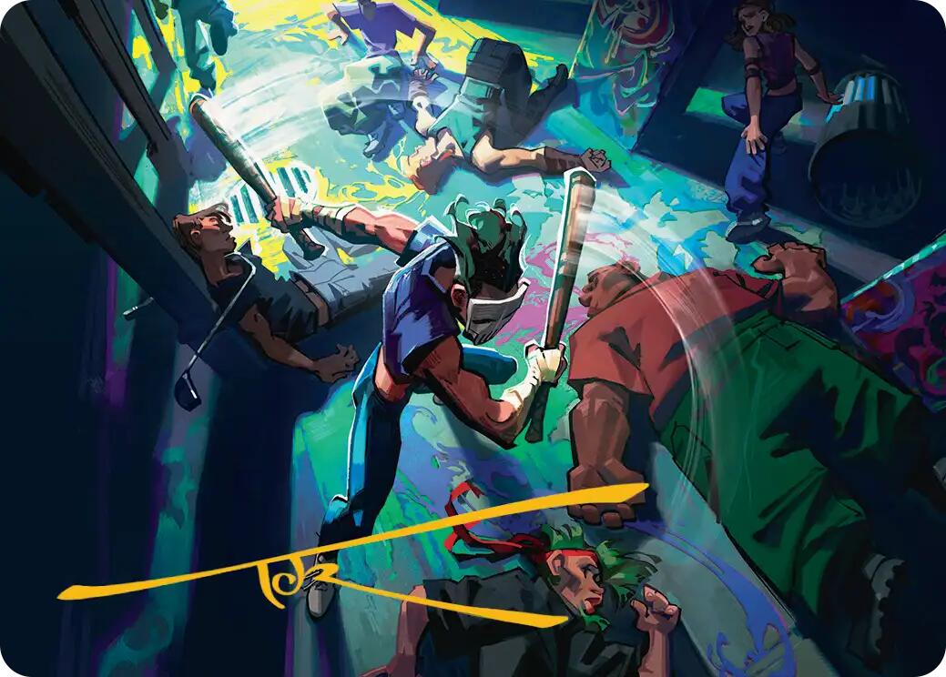 Pain 101 Art Card (Gold-Stamped Signature) [Teenage Mutant Ninja Turtles Art Series] | Good Games Morley