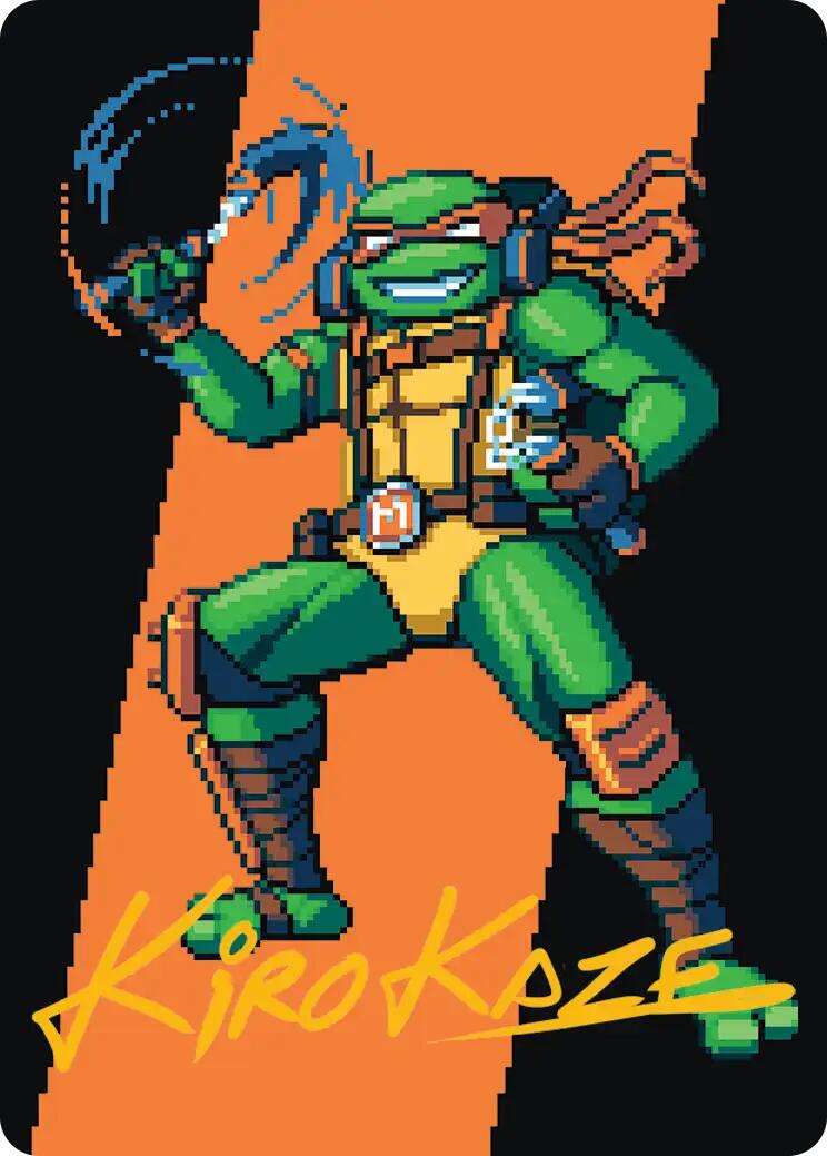 Michelangelo, the Heart Art Card (Gold-Stamped Signature) [Teenage Mutant Ninja Turtles Art Series] | Good Games Morley