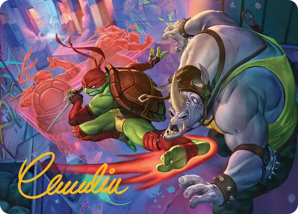 Super Combo Art Card (Gold-Stamped Signature) [Teenage Mutant Ninja Turtles Art Series] | Good Games Morley