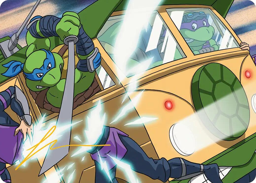 Don & Leo, Problem Solvers Art Card (Gold-Stamped Signature) [Teenage Mutant Ninja Turtles Art Series] | Good Games Morley