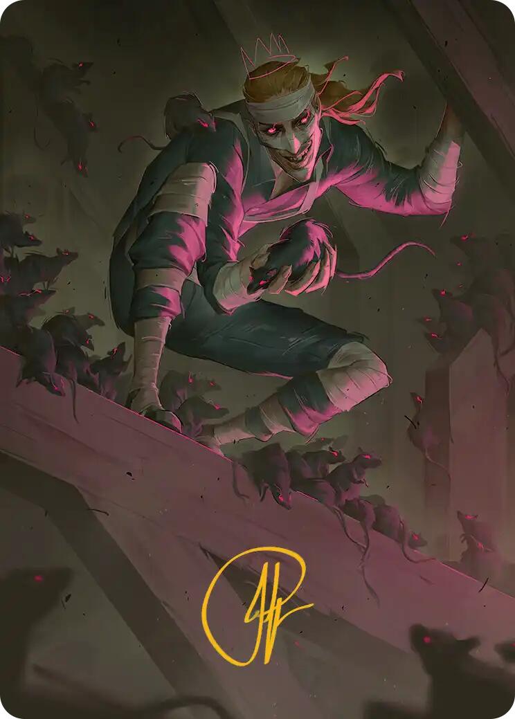 Rat King, the Chaosbringer Art Card (Gold-Stamped Signature) [Teenage Mutant Ninja Turtles Art Series] | Good Games Morley