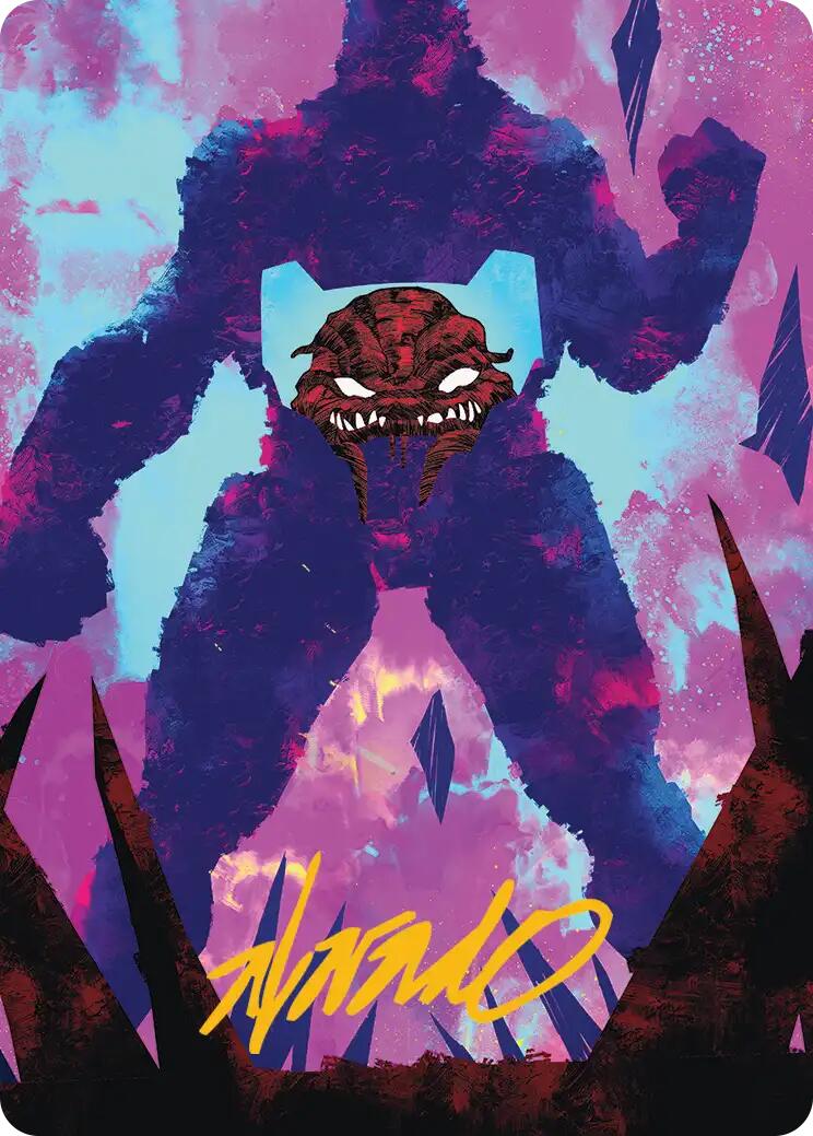 Krang, Utrom Warlord Art Card (Gold-Stamped Signature) [Teenage Mutant Ninja Turtles Art Series] | Good Games Morley