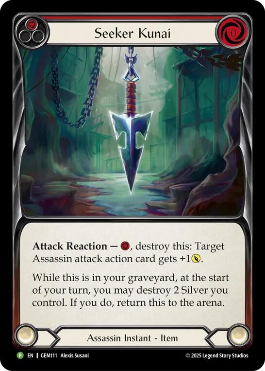 Seeker Kunai (Red) [GEM111] (GEM Pack 4)  Cold Foil | Good Games Morley