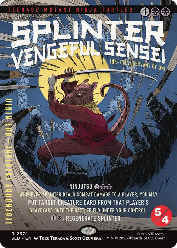 Splinter, Vengeful Sensei - Ink-Eyes, Servant of Oni [Secret Lair Drop Series] | Good Games Morley