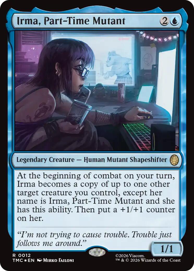 Irma, Part-Time Mutant (Surge Foil) [Teenage Mutant Ninja Turtles Commander] | Good Games Morley