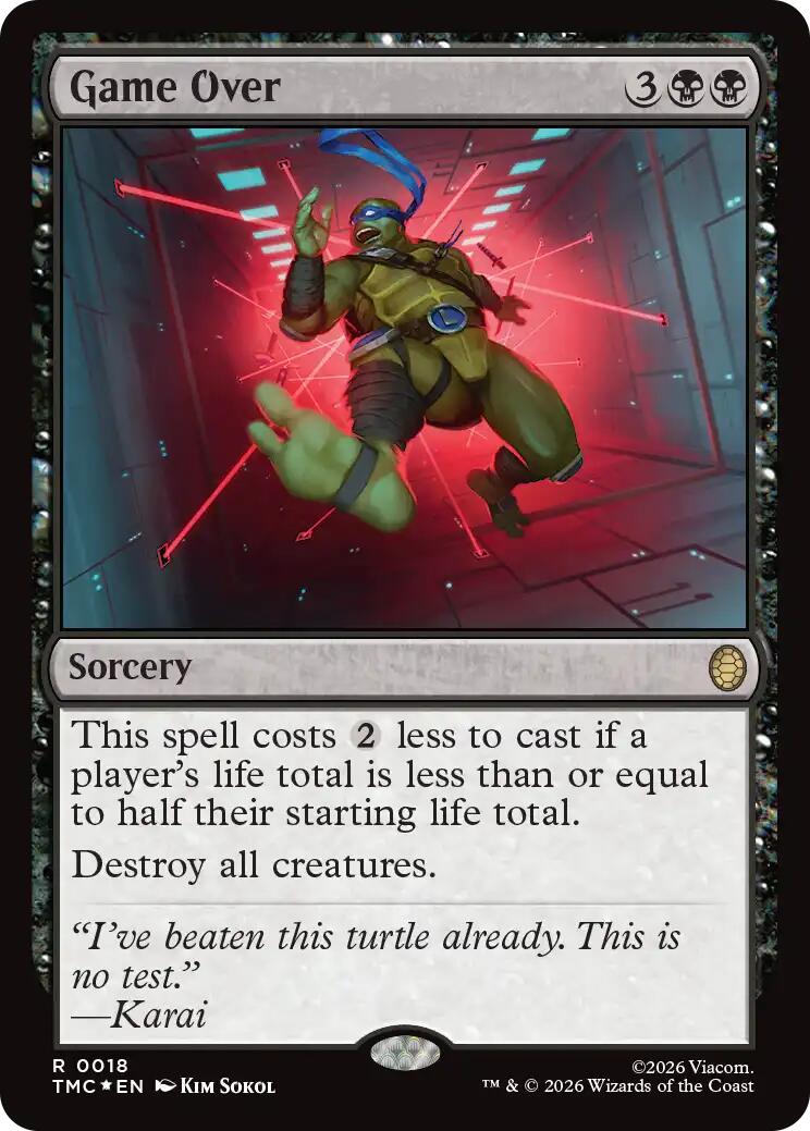 Game Over (Surge Foil) [Teenage Mutant Ninja Turtles Commander] | Good Games Morley
