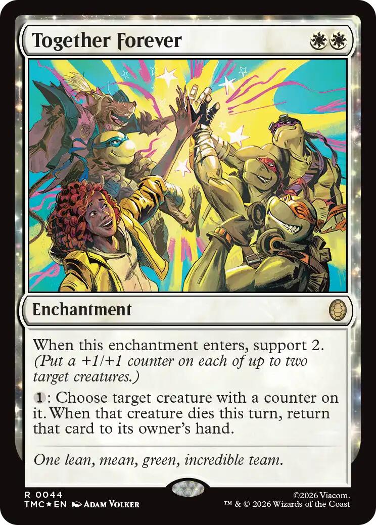 Together Forever (Surge Foil) [Teenage Mutant Ninja Turtles Commander] | Good Games Morley