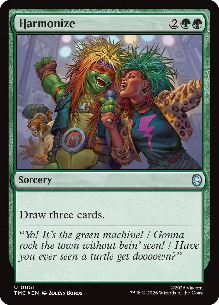 Harmonize (Surge Foil) [Teenage Mutant Ninja Turtles Commander] | Good Games Morley