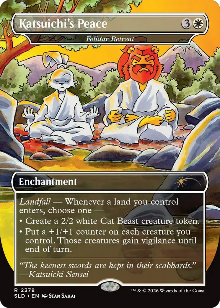 Katsuichi's Peace - Felidar Retreat [Secret Lair Drop Series] | Good Games Morley