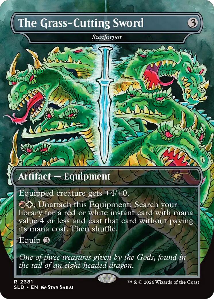The Grass-Cutting Sword - Sunforger [Secret Lair Drop Series] | Good Games Morley