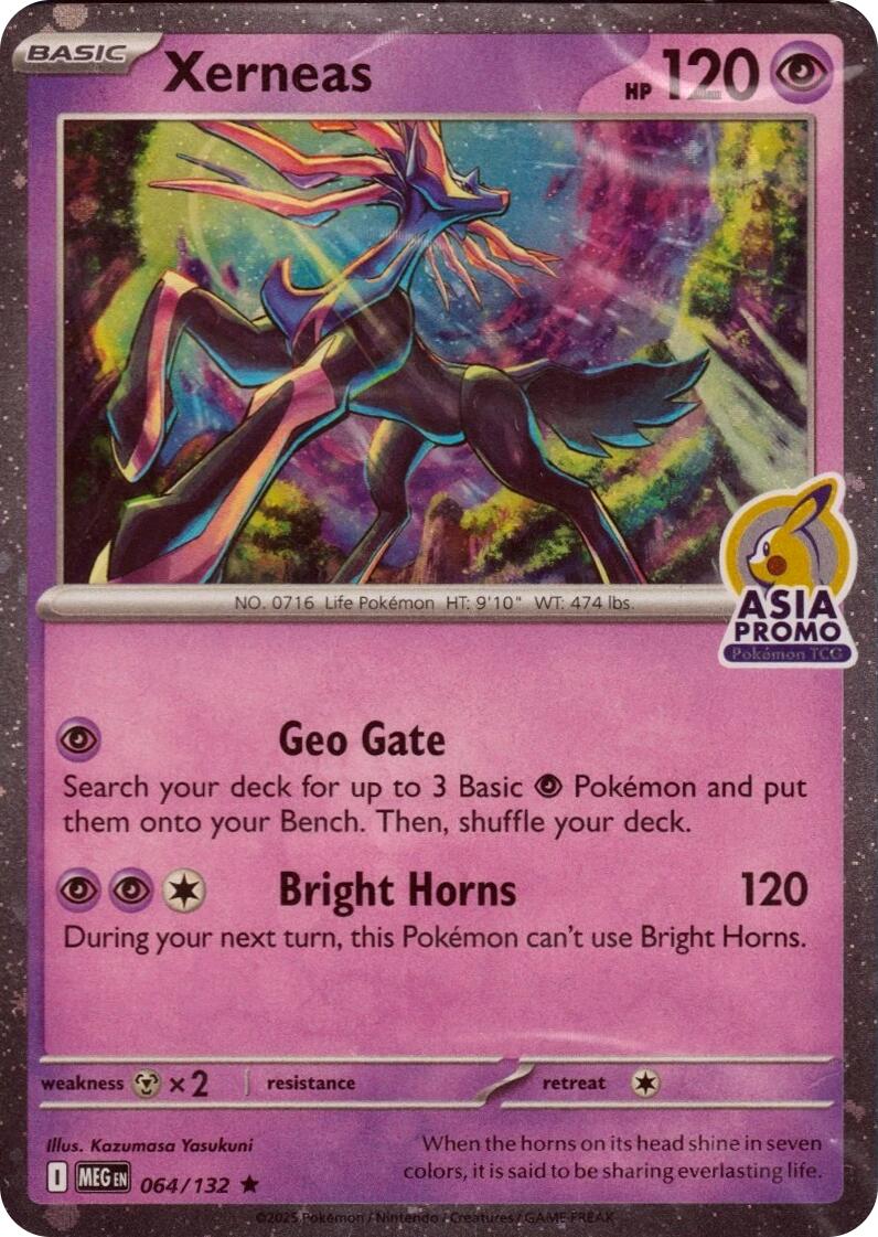 Xerneas (064/132) (Asia Promo) [Miscellaneous Cards] | Good Games Morley