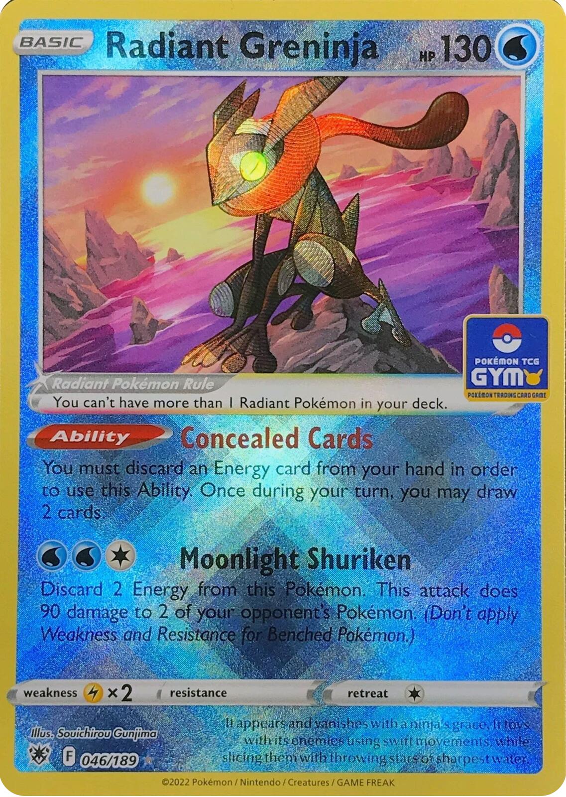 Radiant Greninja (046/189) [League & Championship Cards] | Good Games Morley
