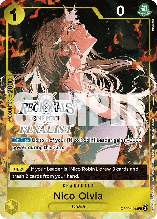 Nico Olvia (Online Regional Finalist Card Set 2025 Vol.1) [One Piece Promotion Cards] | Good Games Morley