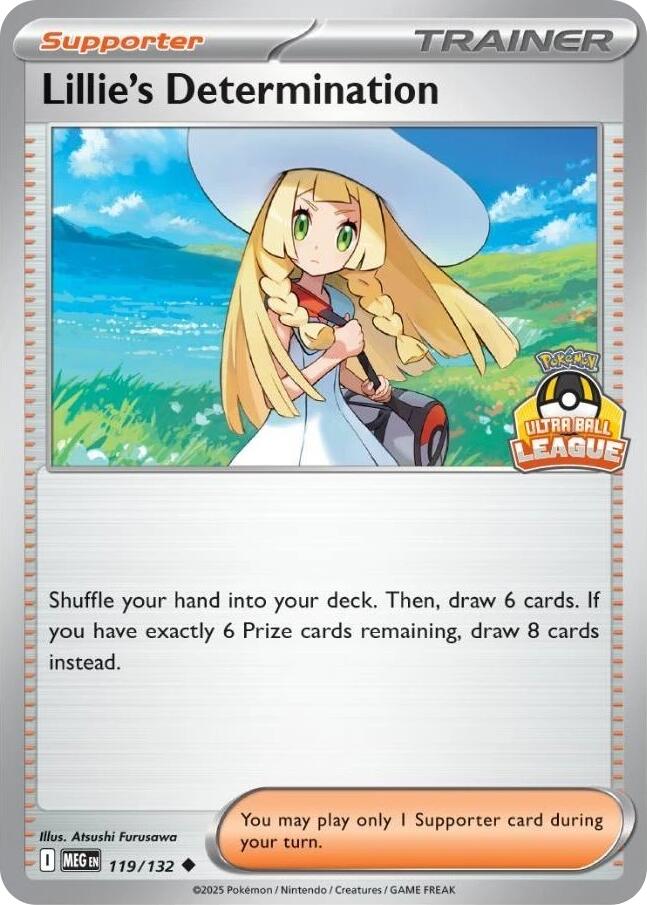 Lillie's Determination (119/132) (Ultra Ball League) [League & Championship Cards] | Good Games Morley