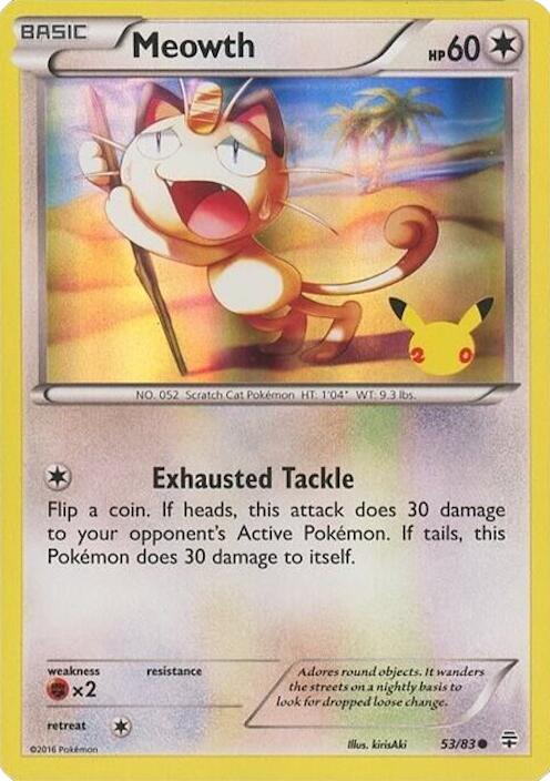 Meowth (053/083) - 53/83 (20th Anniversary) [Miscellaneous Cards] | Good Games Morley