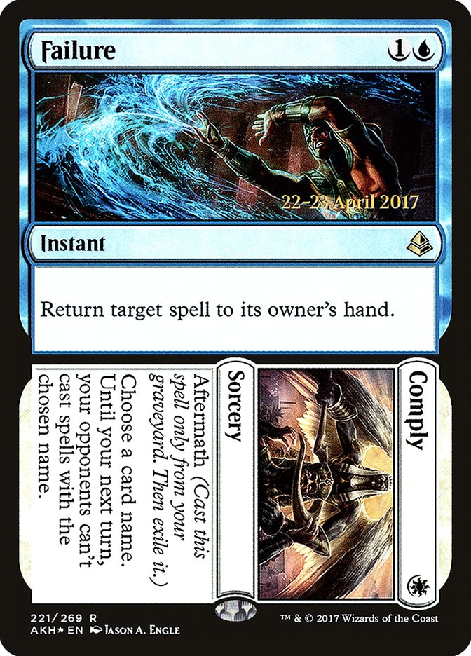 Failure // Comply [Amonkhet Prerelease Promos] | Good Games Morley