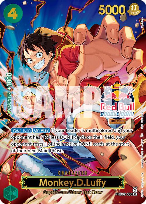 Monkey.D.Luffy (Red Bull Double Don!!) (Winner) (Textured) [One Piece Promotion Cards] | Good Games Morley