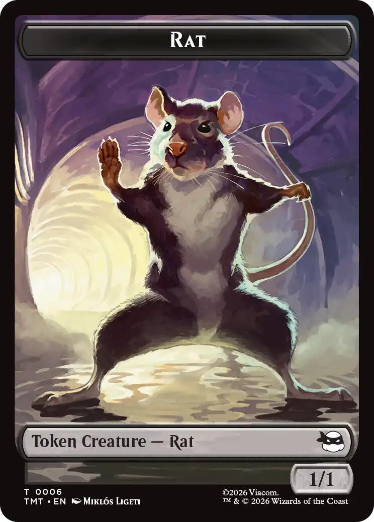 Rat // Copy Double-Sided Token [Teenage Mutant Ninja Turtles Tokens] | Good Games Morley