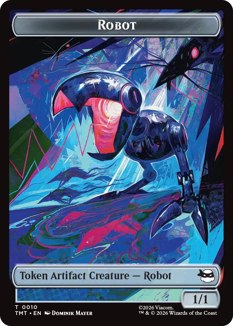Robot // Food Double-Sided Token [Teenage Mutant Ninja Turtles Tokens] | Good Games Morley