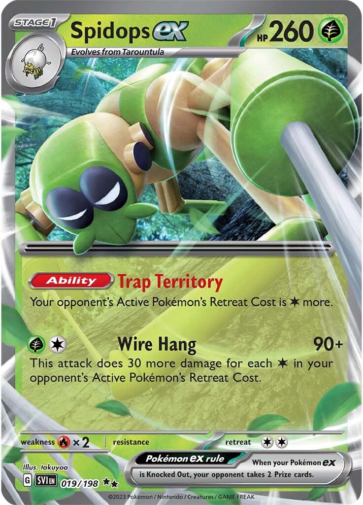 Spidops ex (019/198) [Scarlet & Violet: Base Set] | Good Games Morley